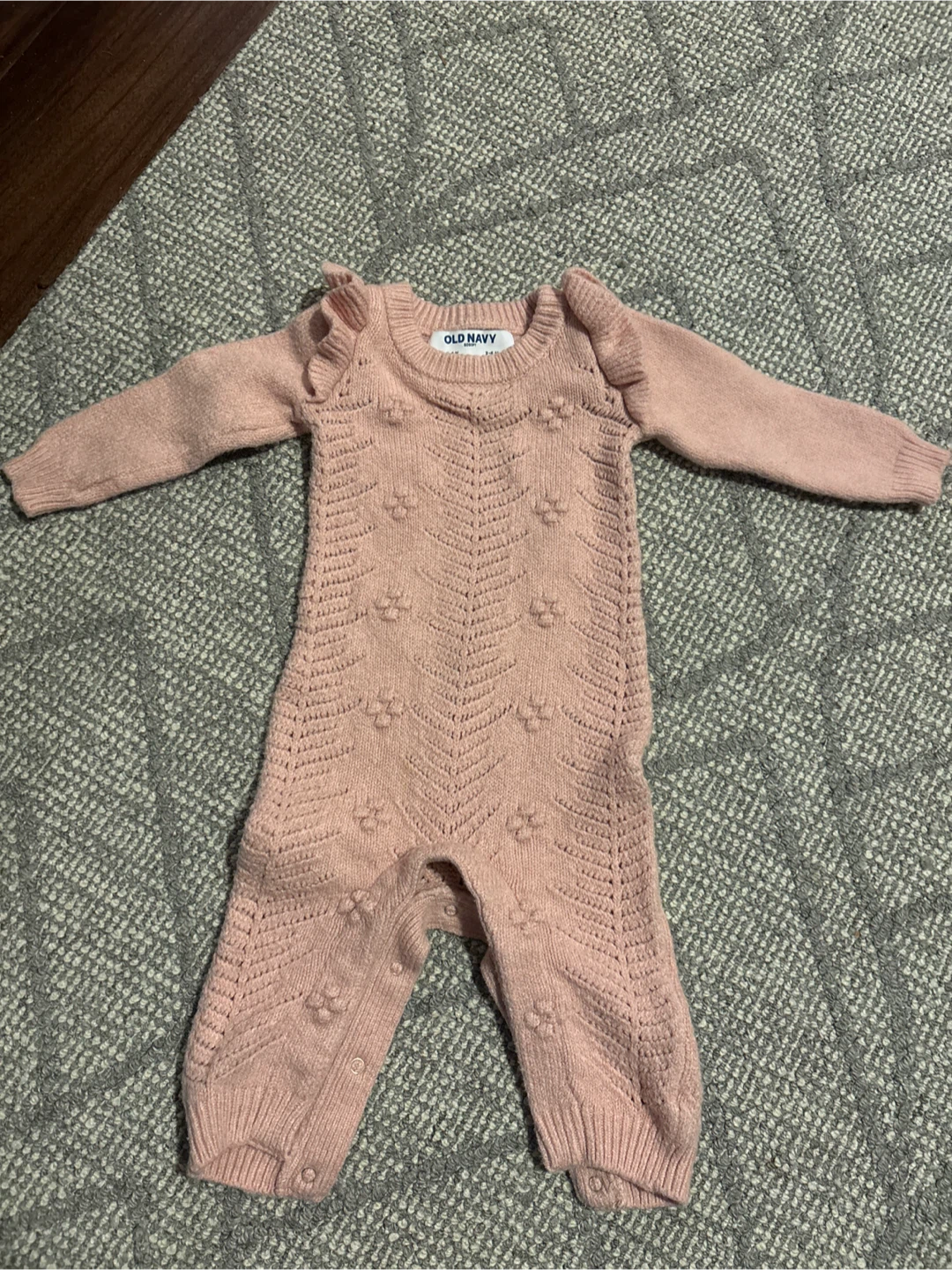 Old Navy Pink Knit Romper 3-6M
