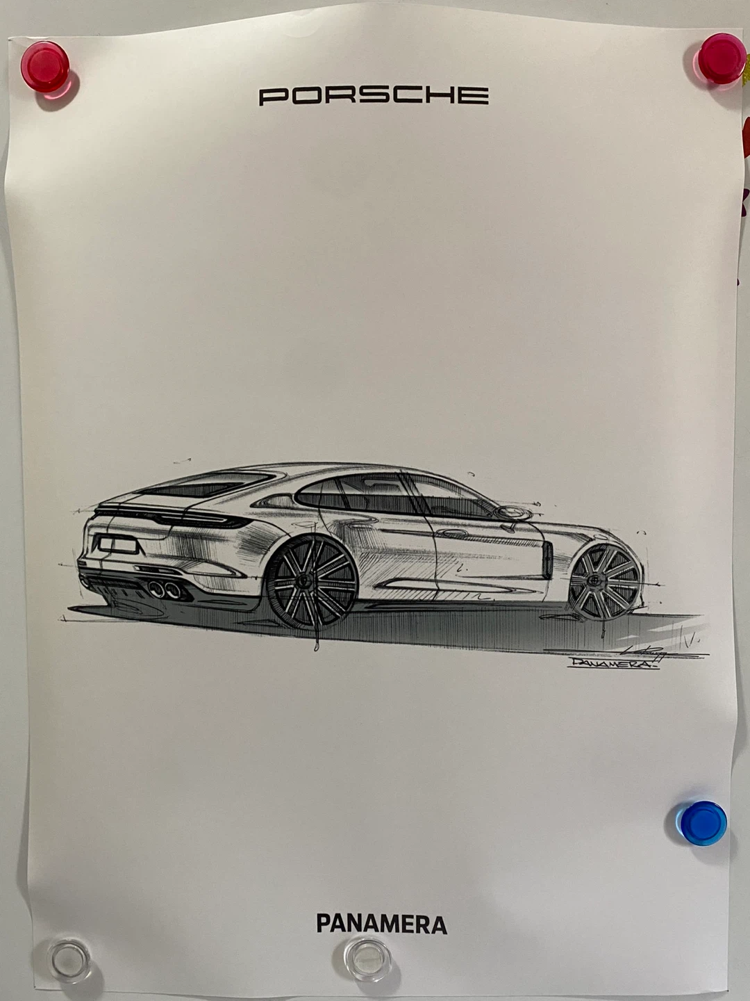 Porsche Poster with Tube