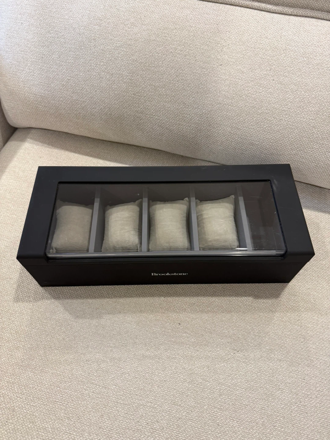 Brookstone 5 Watch Display Case with LED Lights