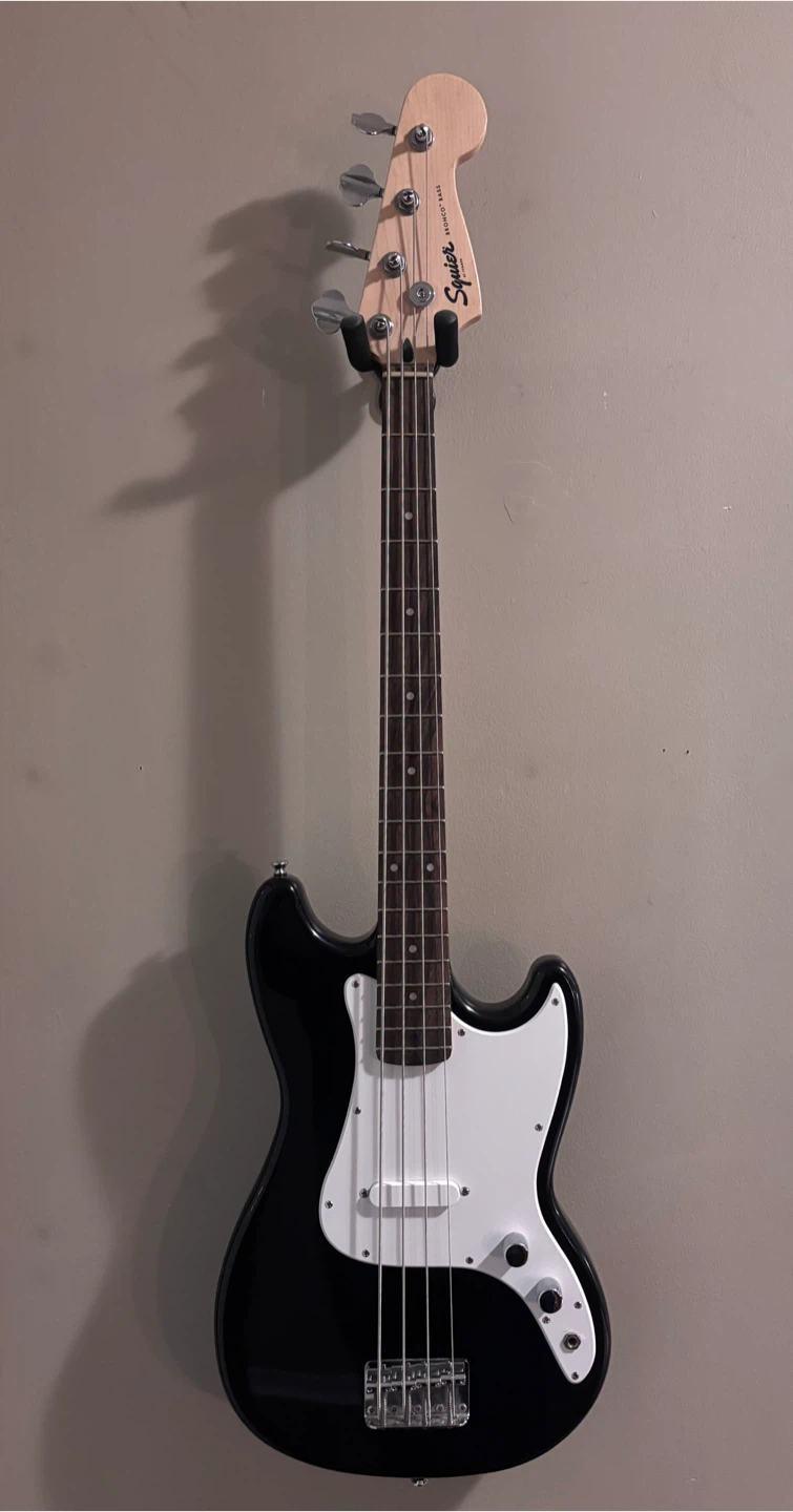 Squier by Fender Bronco Bass Guitar - Black