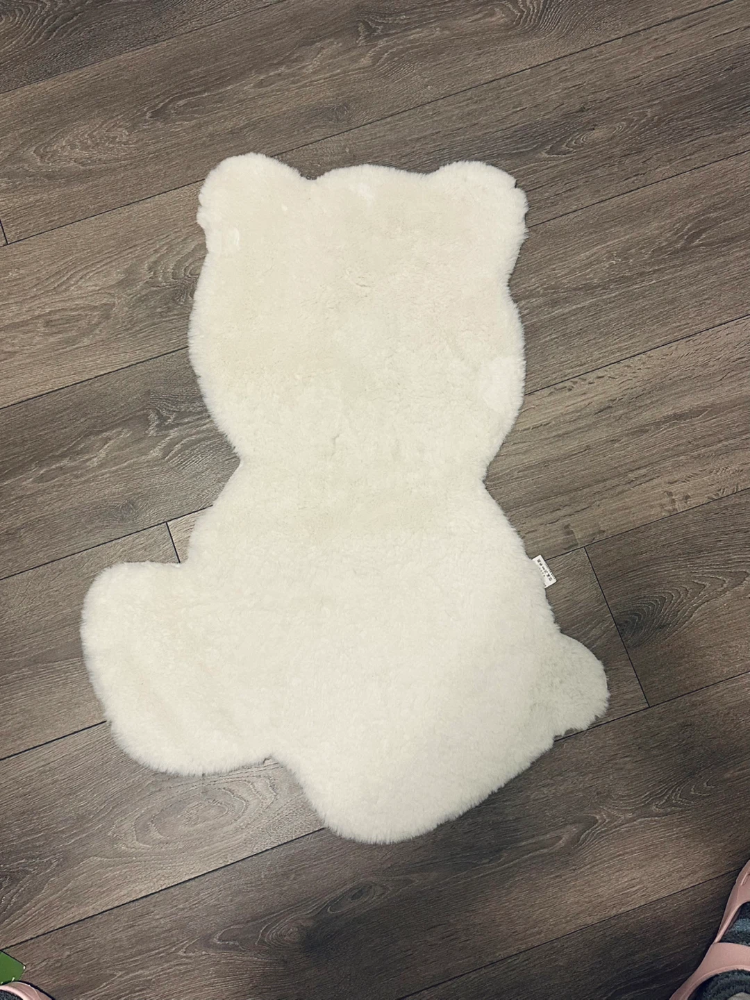 White Teddy Bear Shaped Rug