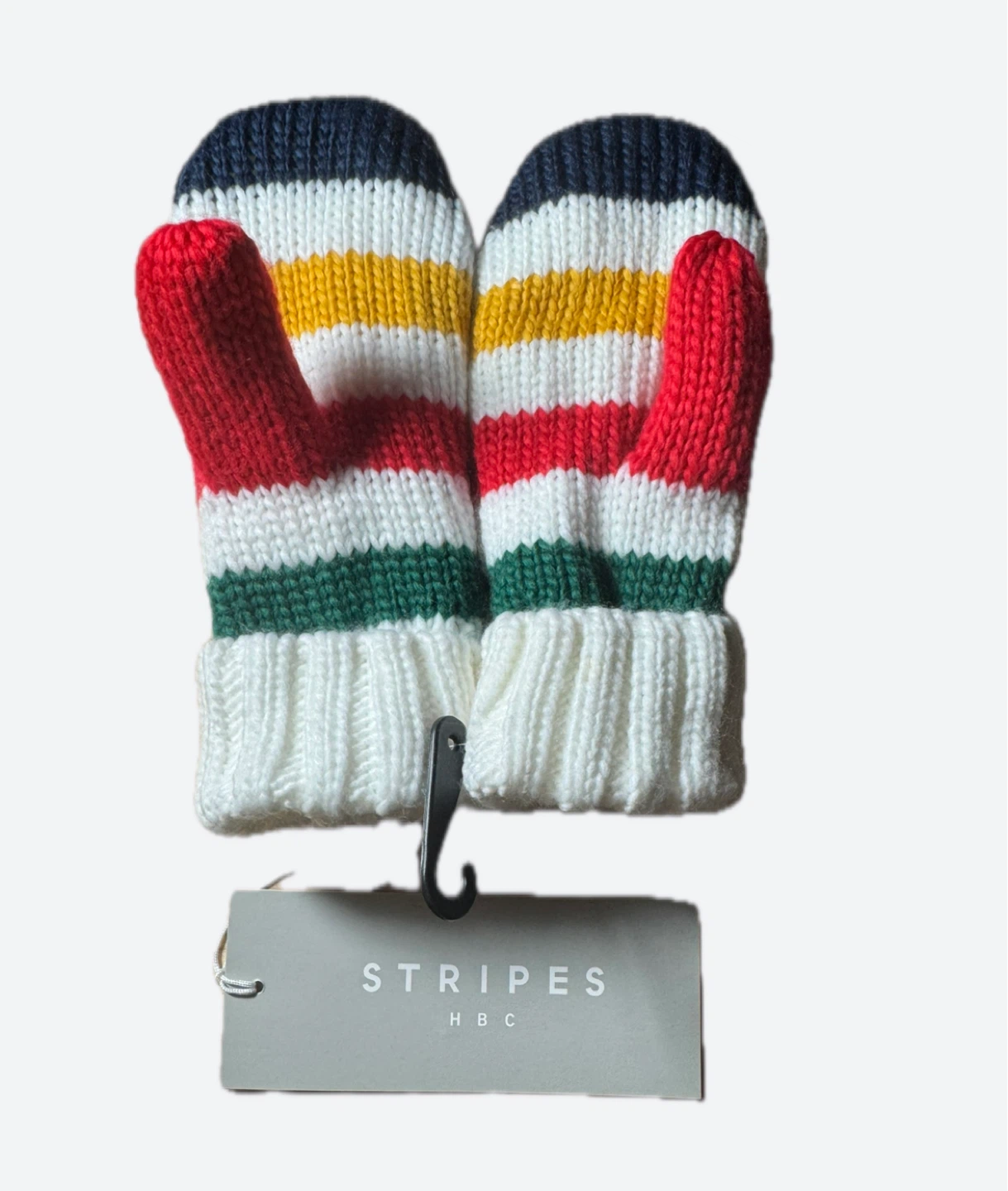 NEW Stripes Hudson’s Bay HBC Mittens - photo 2