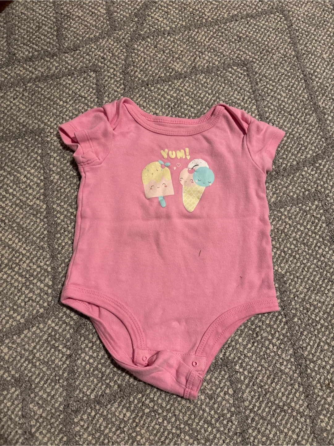 Pink Baby Onesie 9M