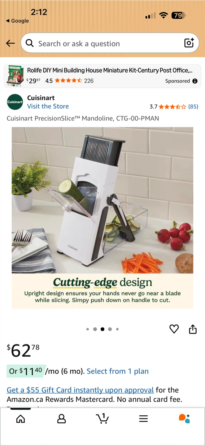 Cuisinart PrecisionSlice Upright Mandoline Slicer CTG-00-PMAN
