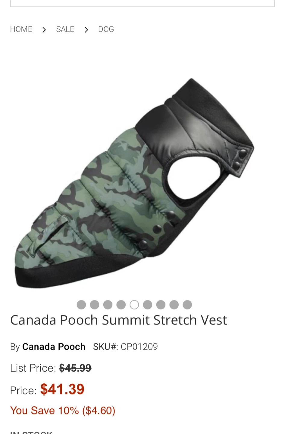 Dog Camo Vest Canada Pooch - photo 2
