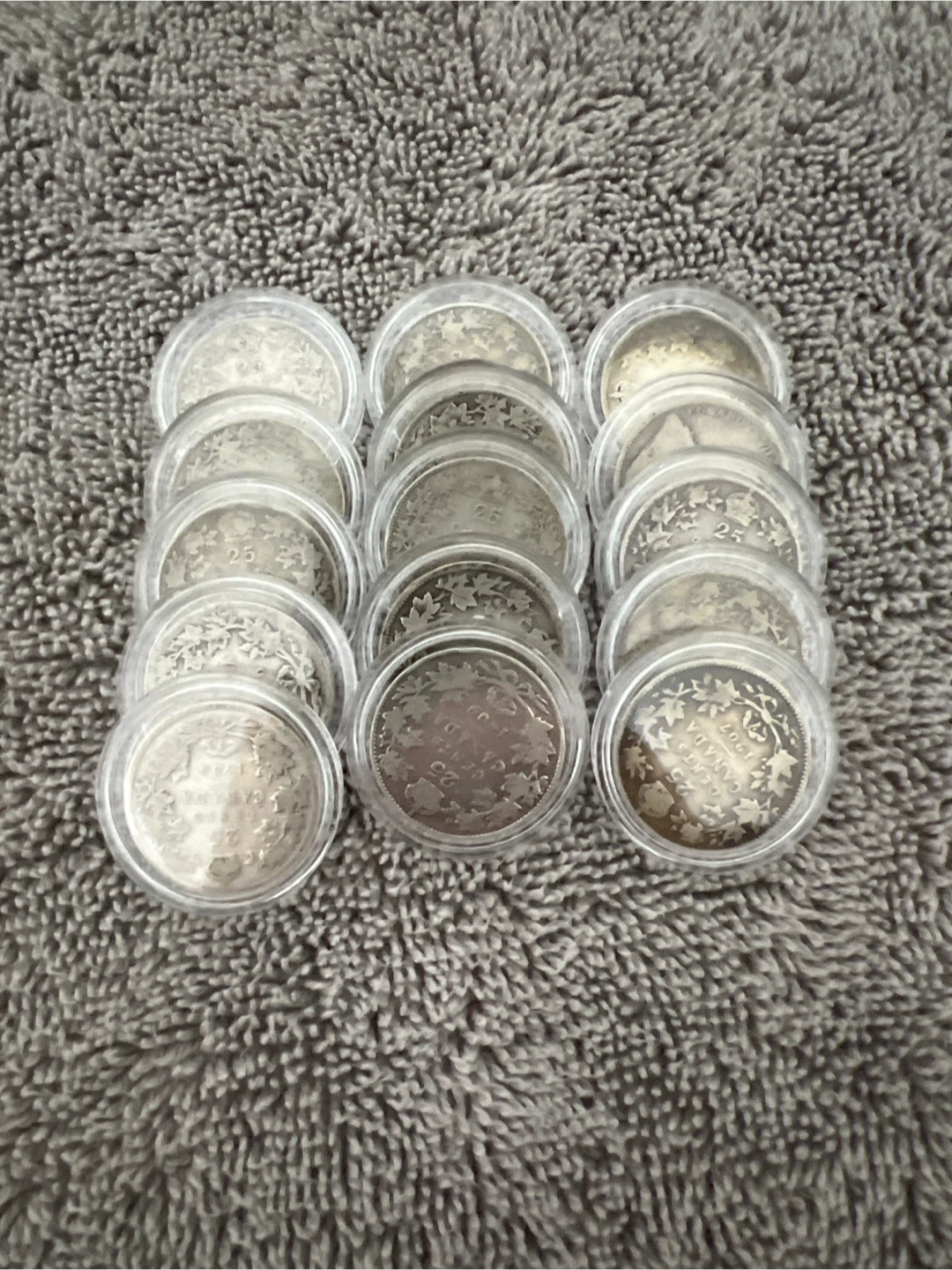 110+ years old .925 Sterling Canadian Quarters - photo 5