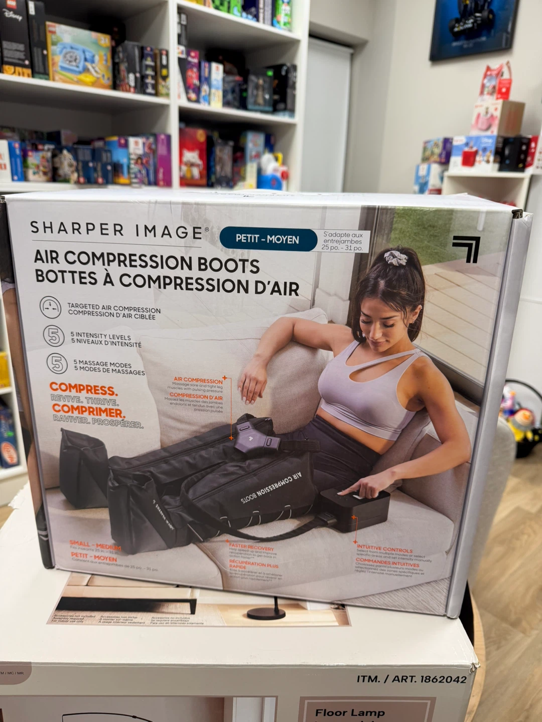 Sharper Image Air Compression Boots - Petit/Moyen