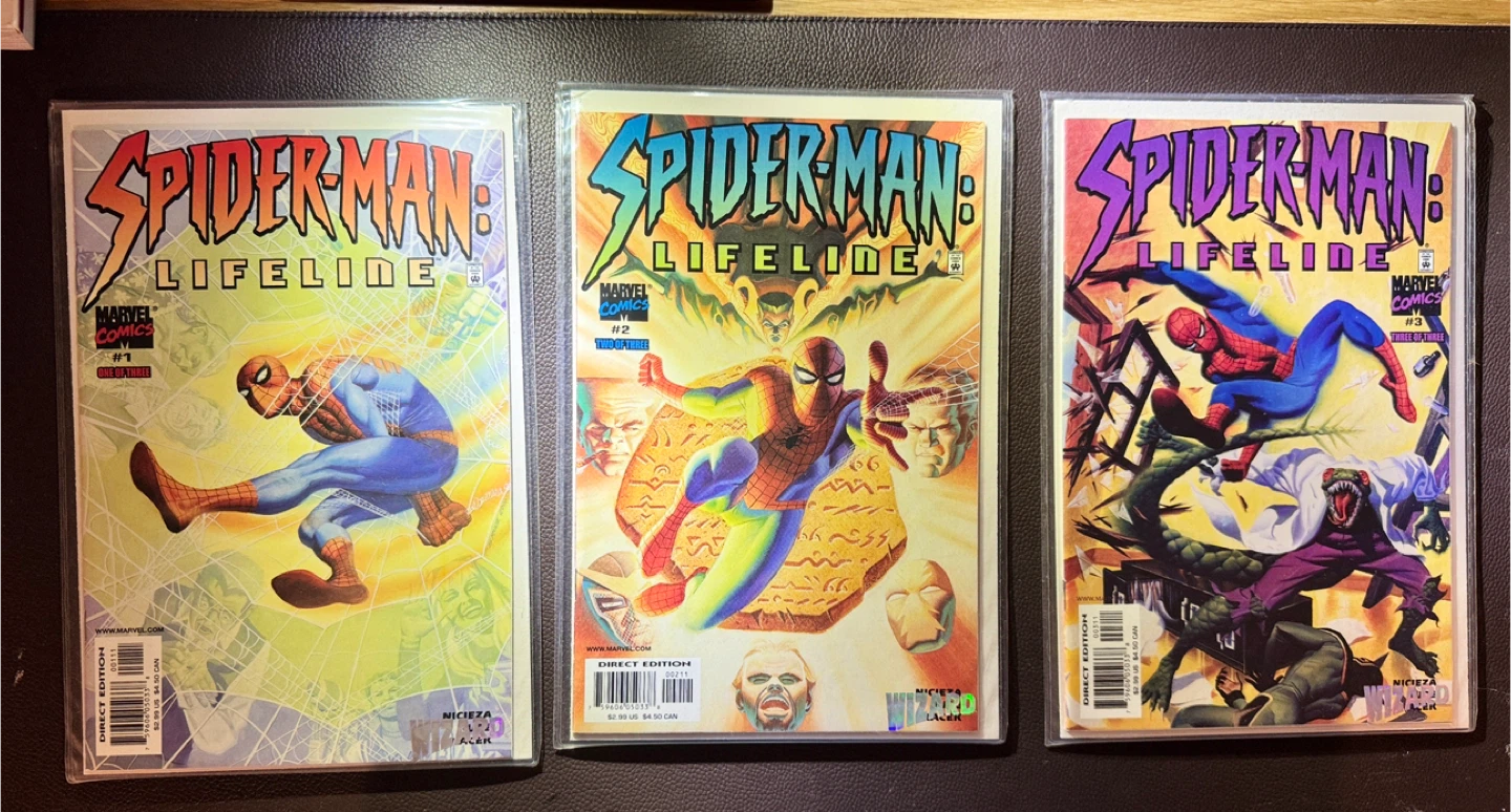 Spider-Man: Lifeline Comic Book Lot #1-3