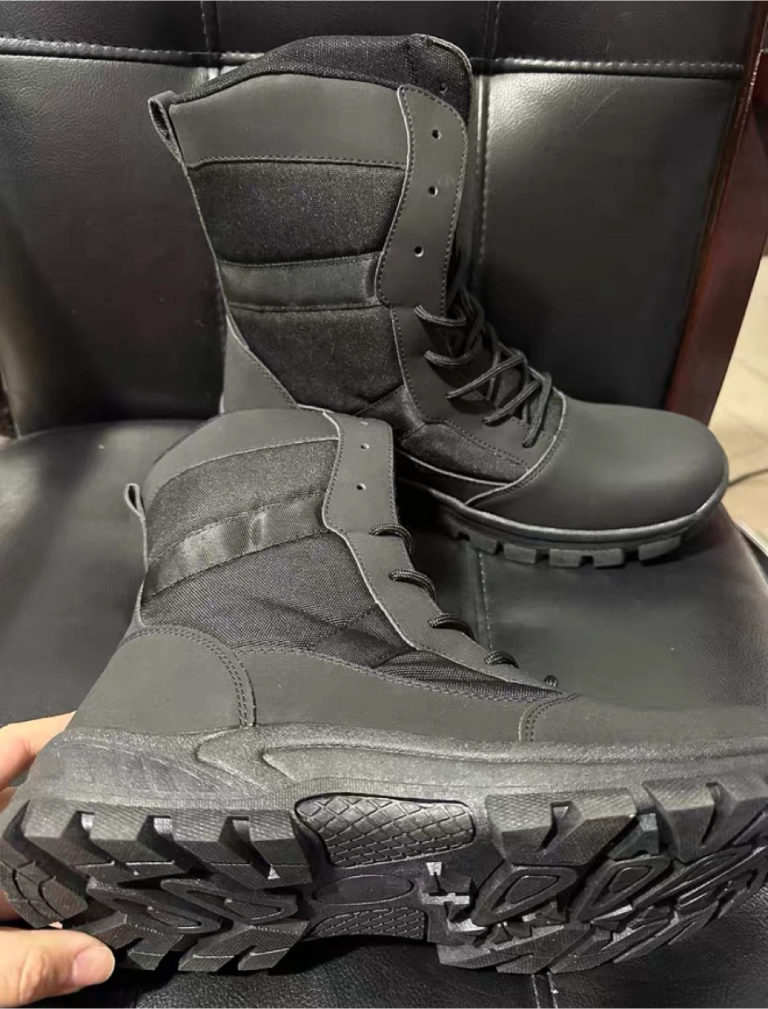 Black Combat Boots - photo 2