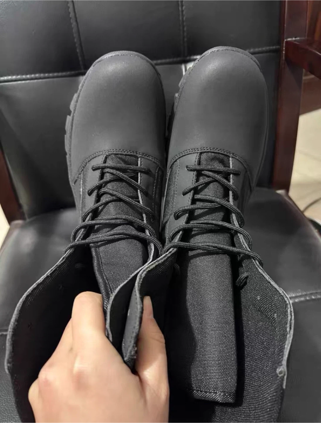 Black Combat Boots - photo 3