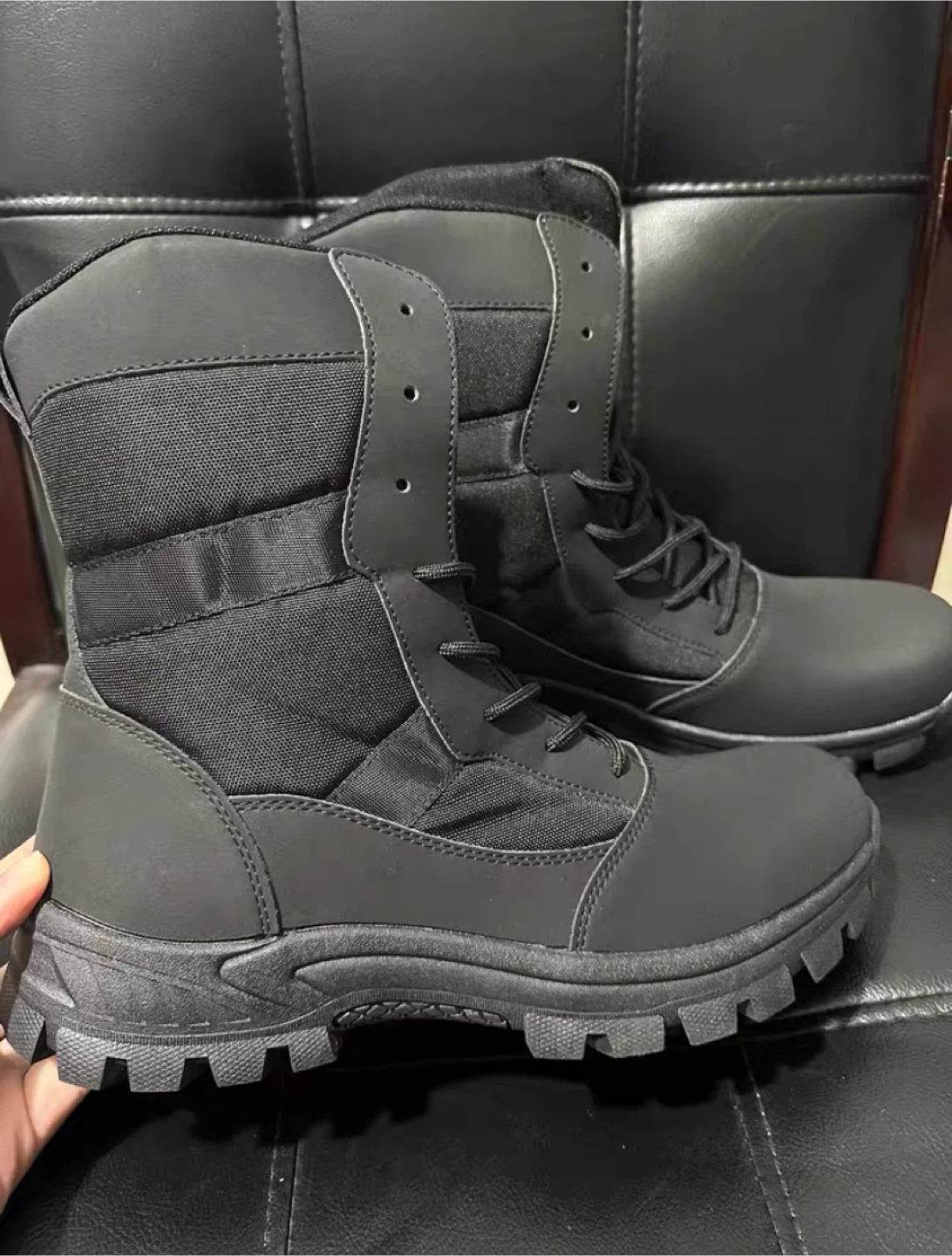 Black Combat Boots