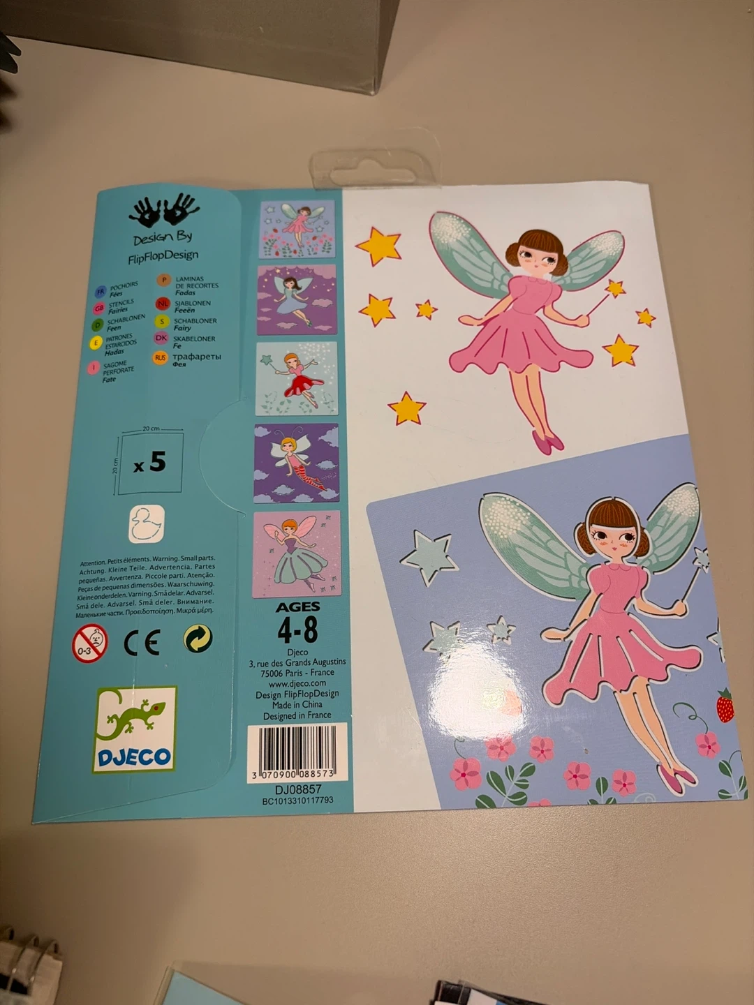 Djeco Stencils Fairies 5 Pochoirs - photo 2