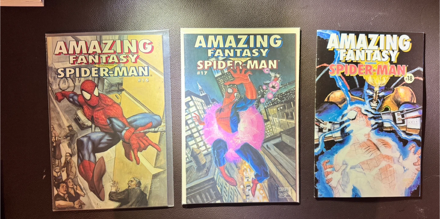 Amazing Fantasy Spider-Man Comics #16, #17, #18