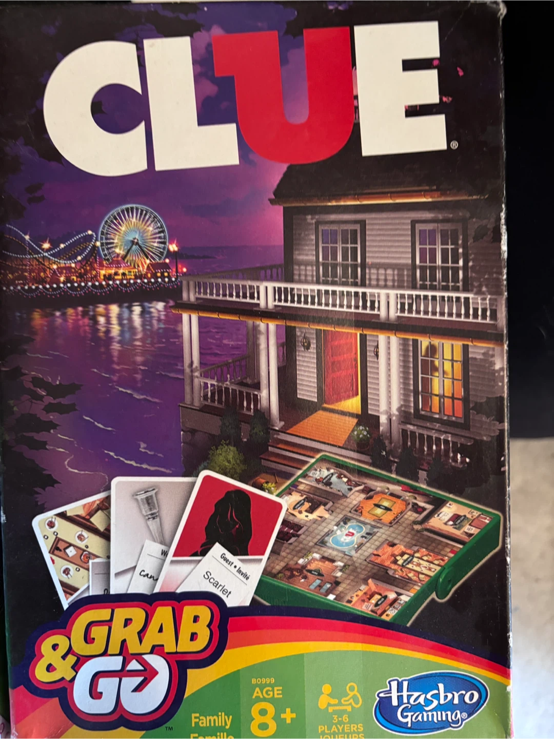 Clue Grab & Go Family Board Game