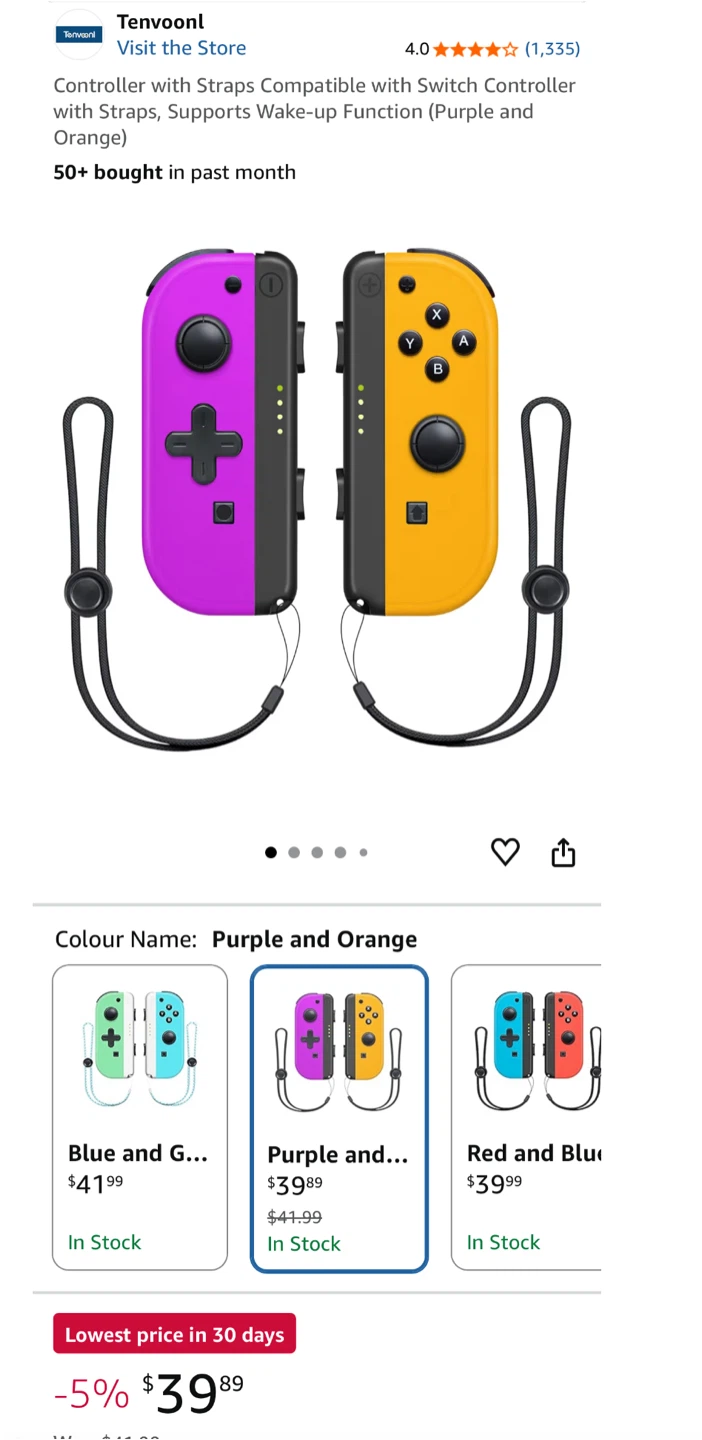 New, open box, Controller with Straps