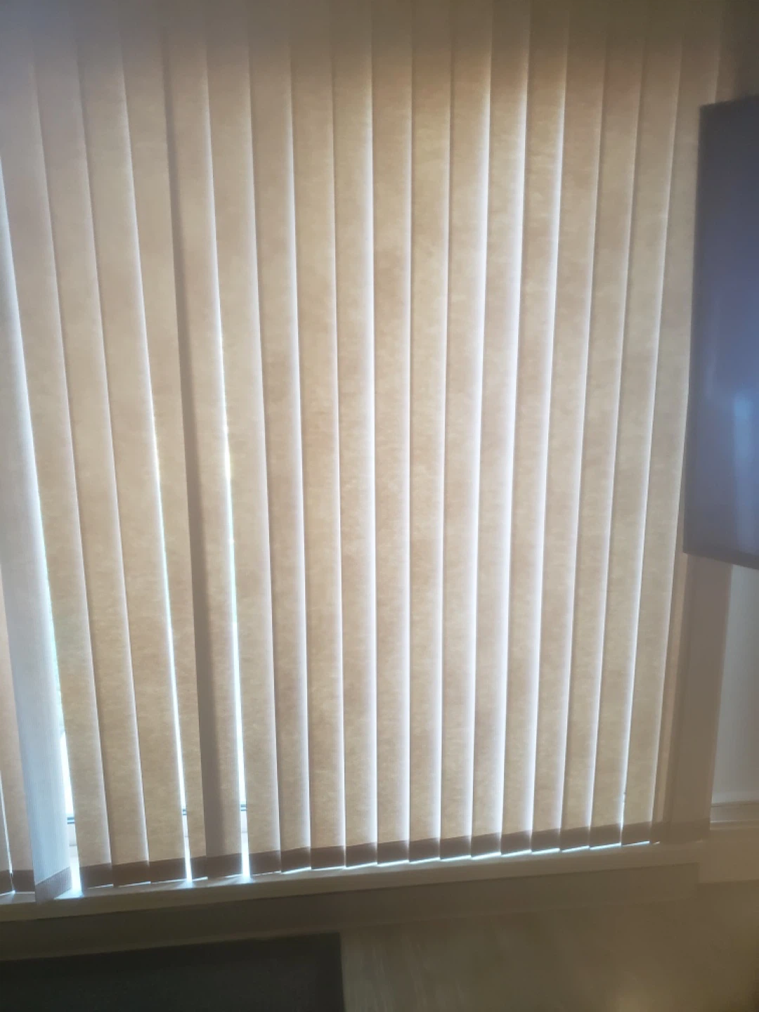 Light Brown Horizontal Blinds
