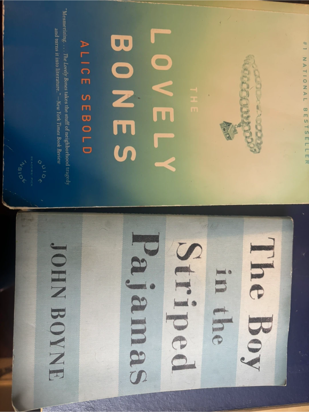 The Lovely Bones & The Boy in the Striped Pajamas Books