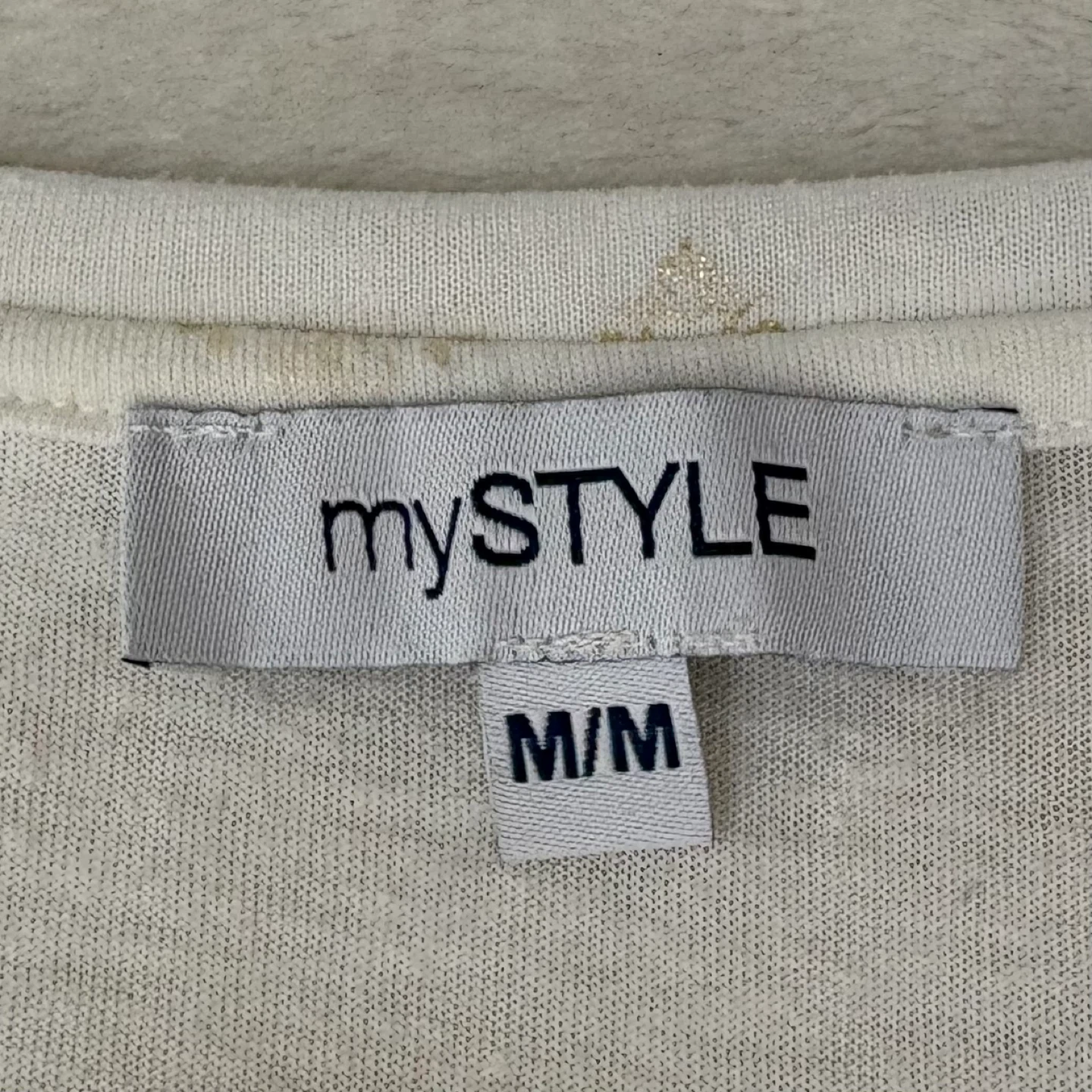 Mystyle White Gold Medallion Print Relaxed Fit T Shirt Size M - photo 4