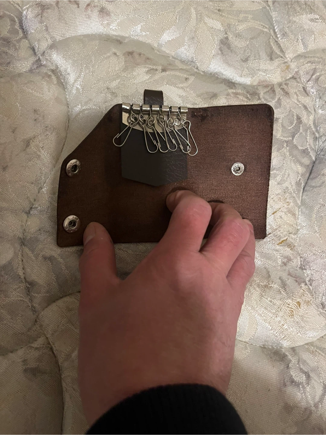 Brown Leather Key Holder Case - photo 2