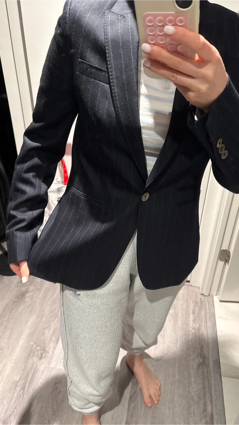 Massimo Dutti Pinstripe Blazer - photo 2