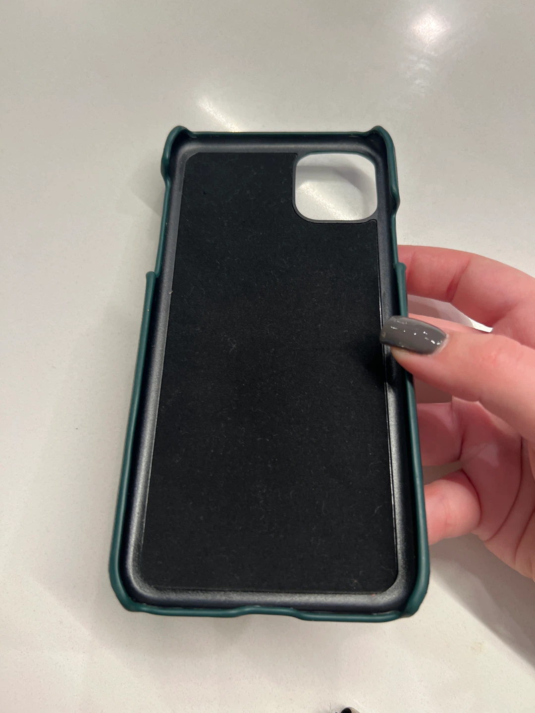 Bounir Green Vegan Leather iPhone 12/12 Pro Case - photo 3