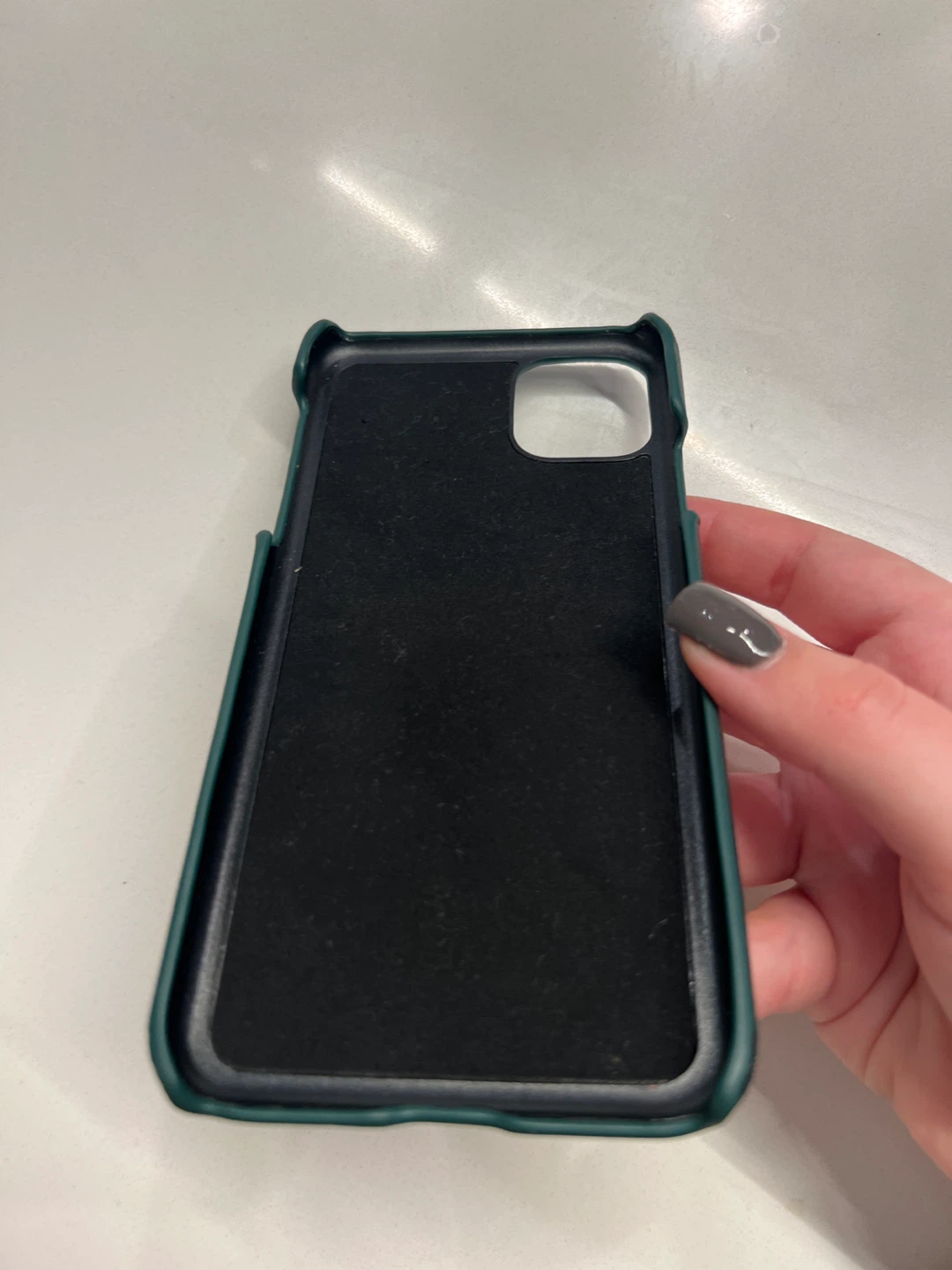 Bounir Green Vegan Leather iPhone 12/12 Pro Case - photo 4