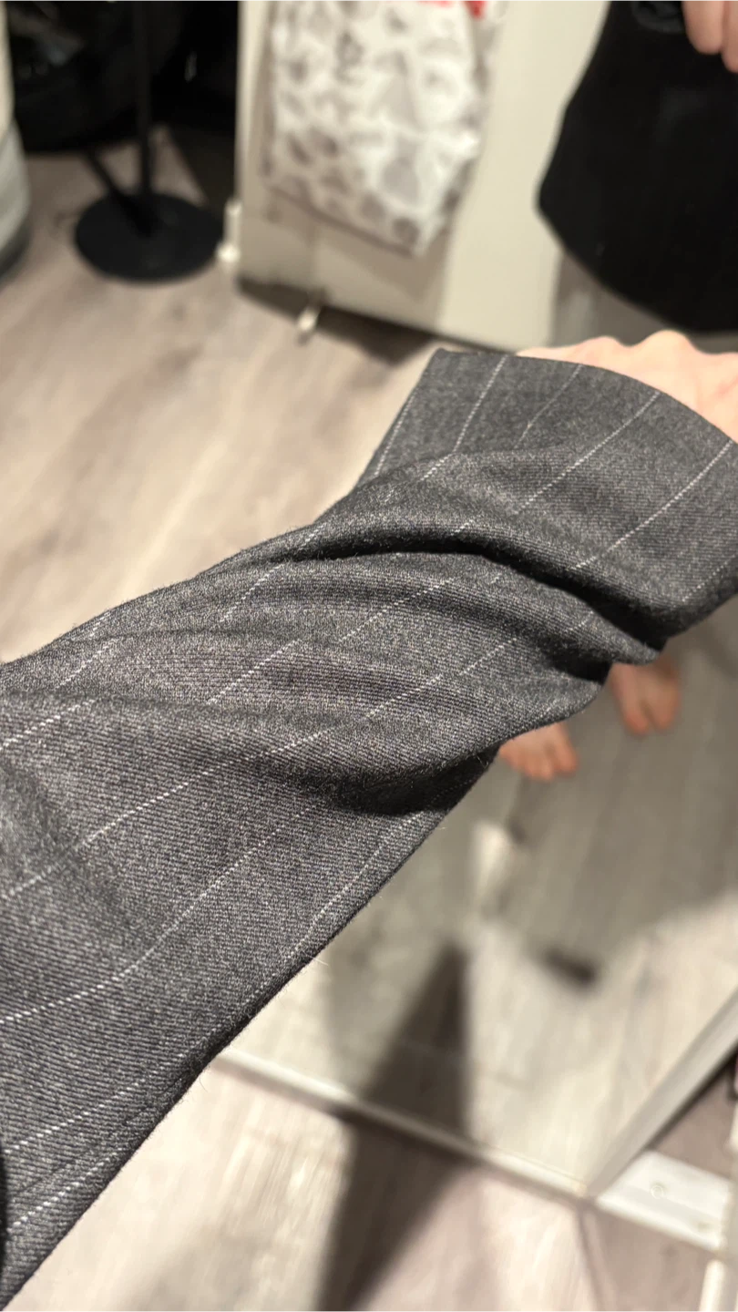 ZARA Woman Double-Breasted Pinstripe Blazer - photo 4