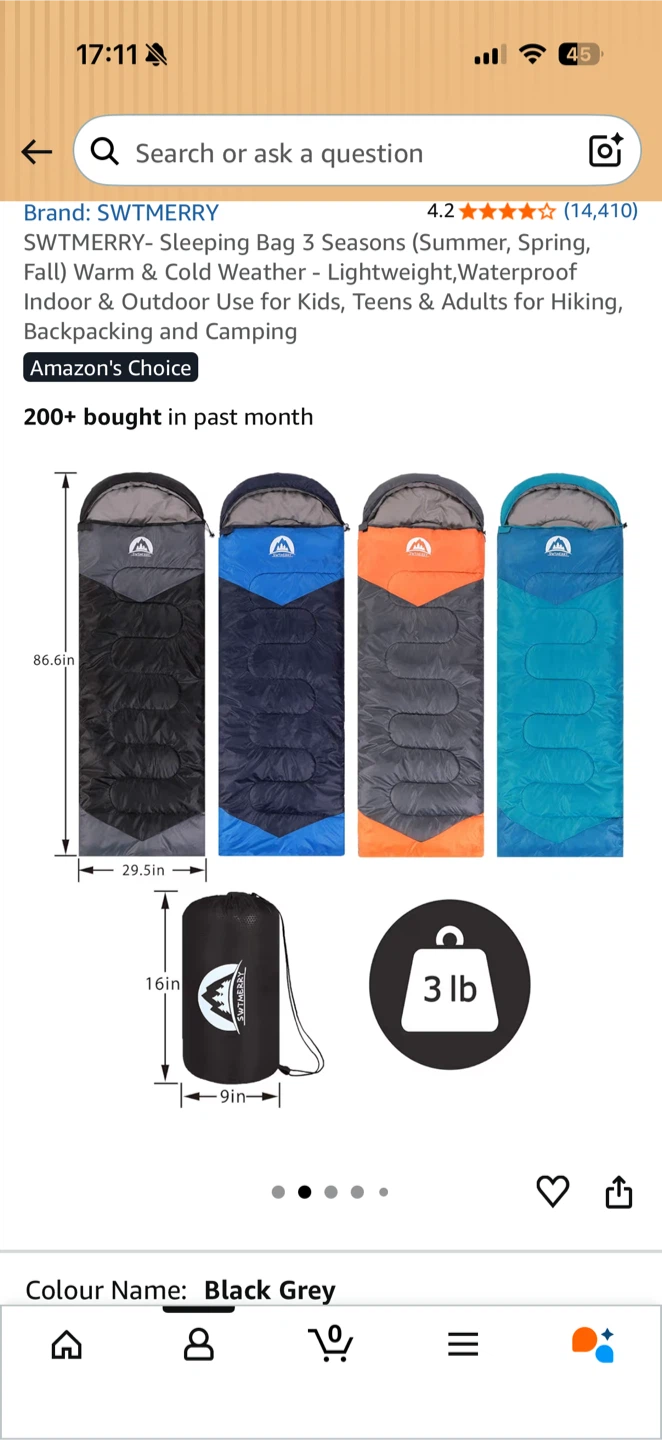 Sleeping bag 3 seasons - photo 2