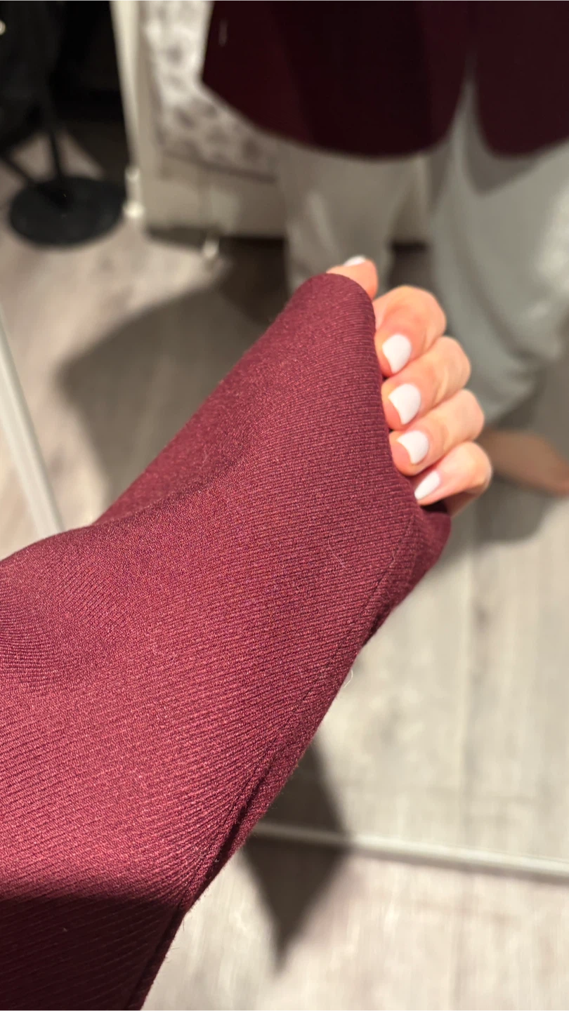 ZARA Burgundy Blazer - Size M - photo 3