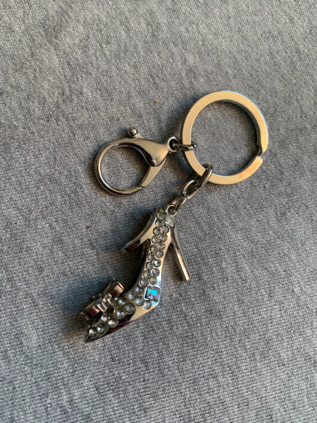 High Heel Shoe Keychain with Rhinestones - BNIB