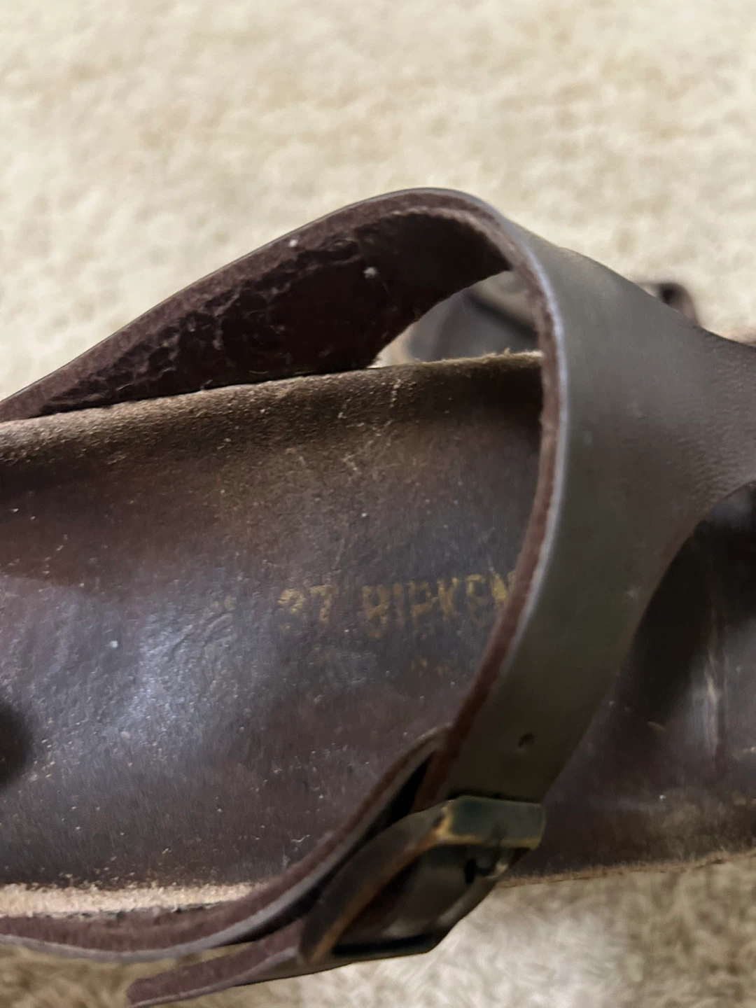 Birkenstock Dark Brown Leather Sandals - photo 4