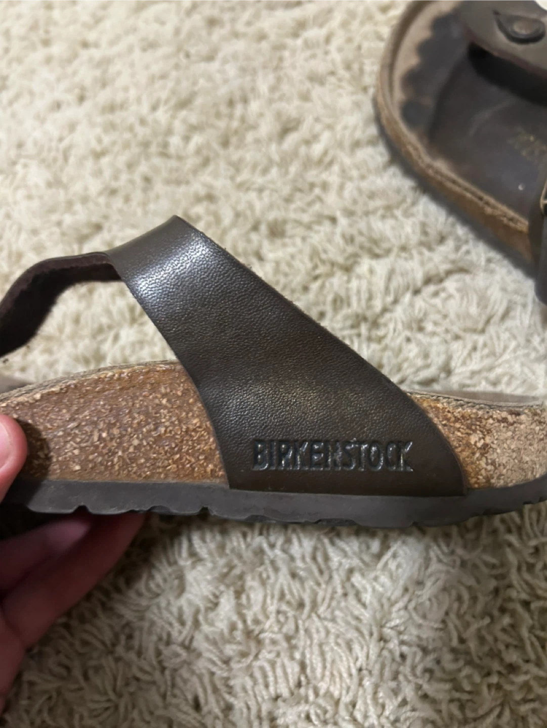 Birkenstock Dark Brown Leather Sandals - photo 3