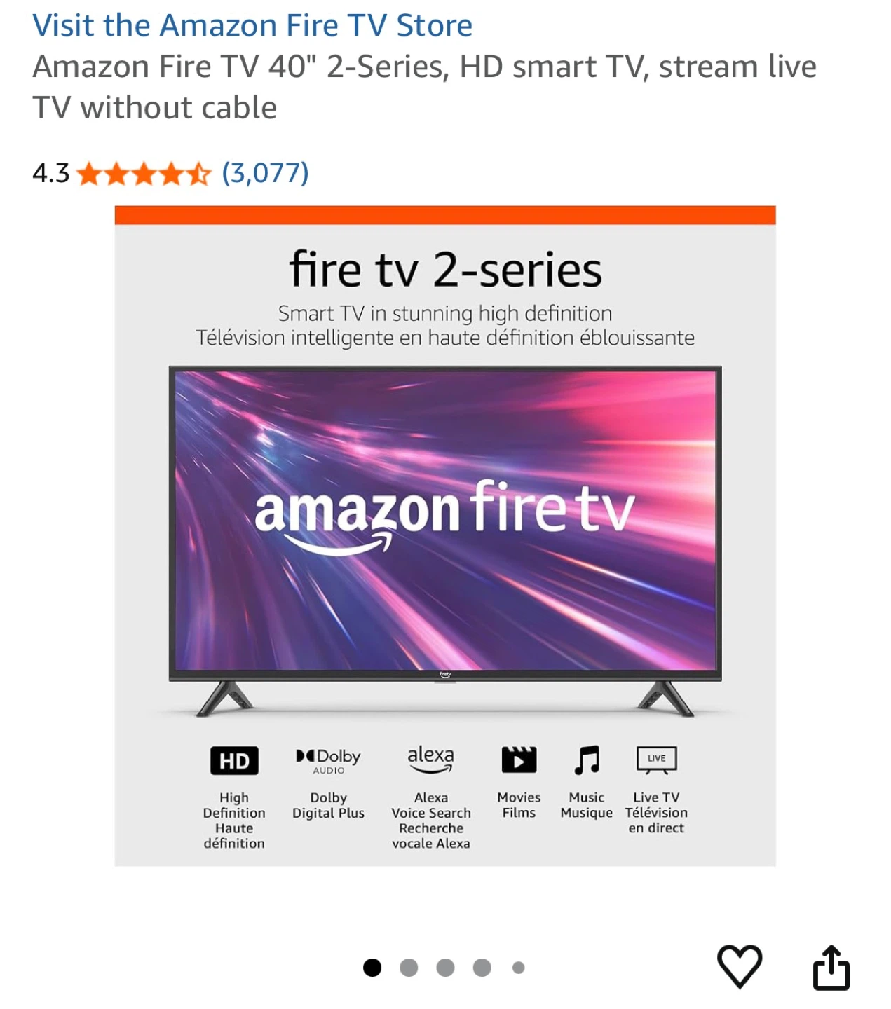 Amazon Fire TV 40" HD Smart TV - photo 3