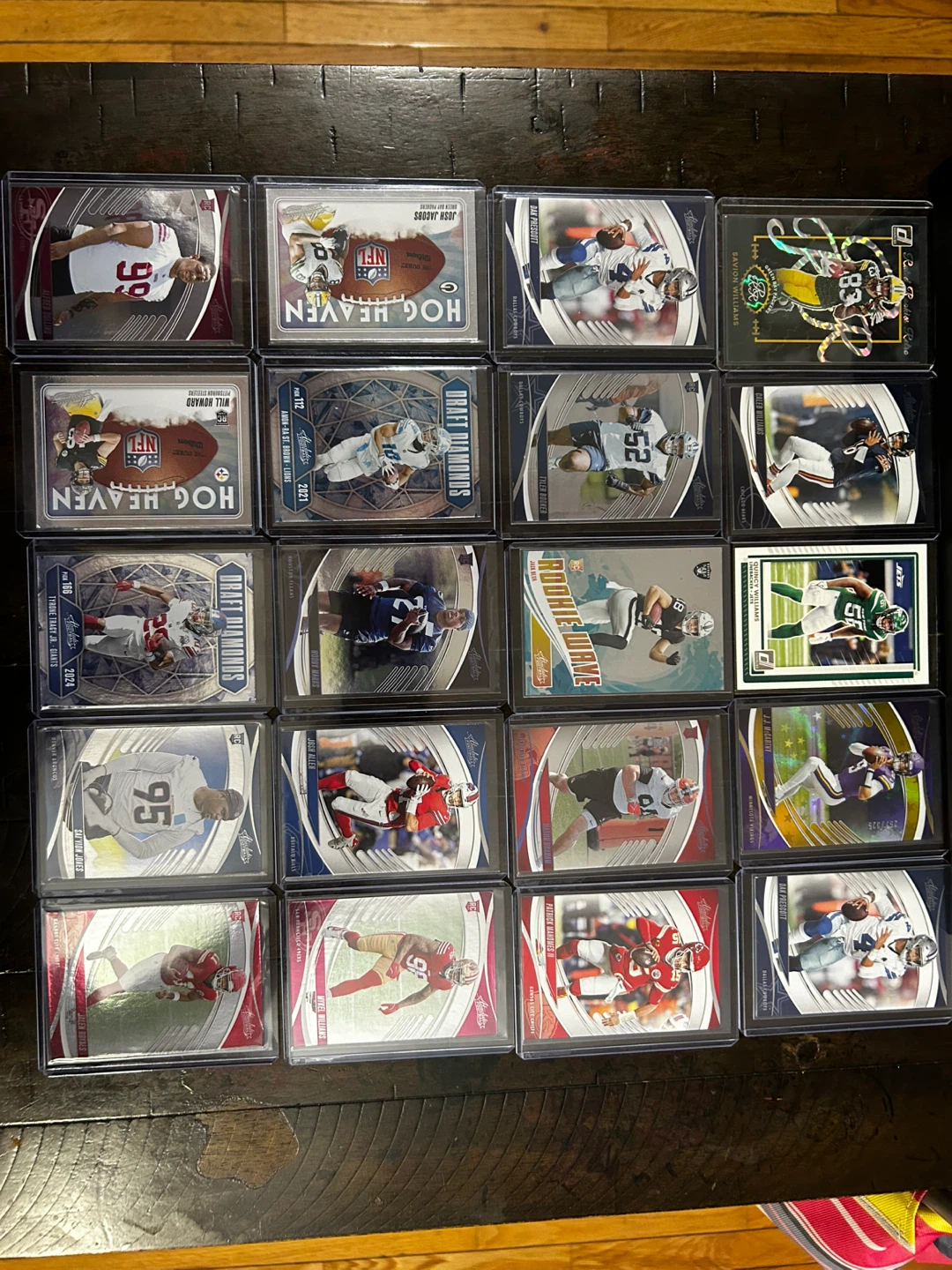 Collection of NFL Football Trading Cards