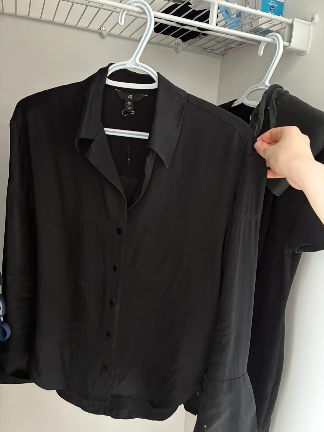 Banana Republic Black Silk Blouse