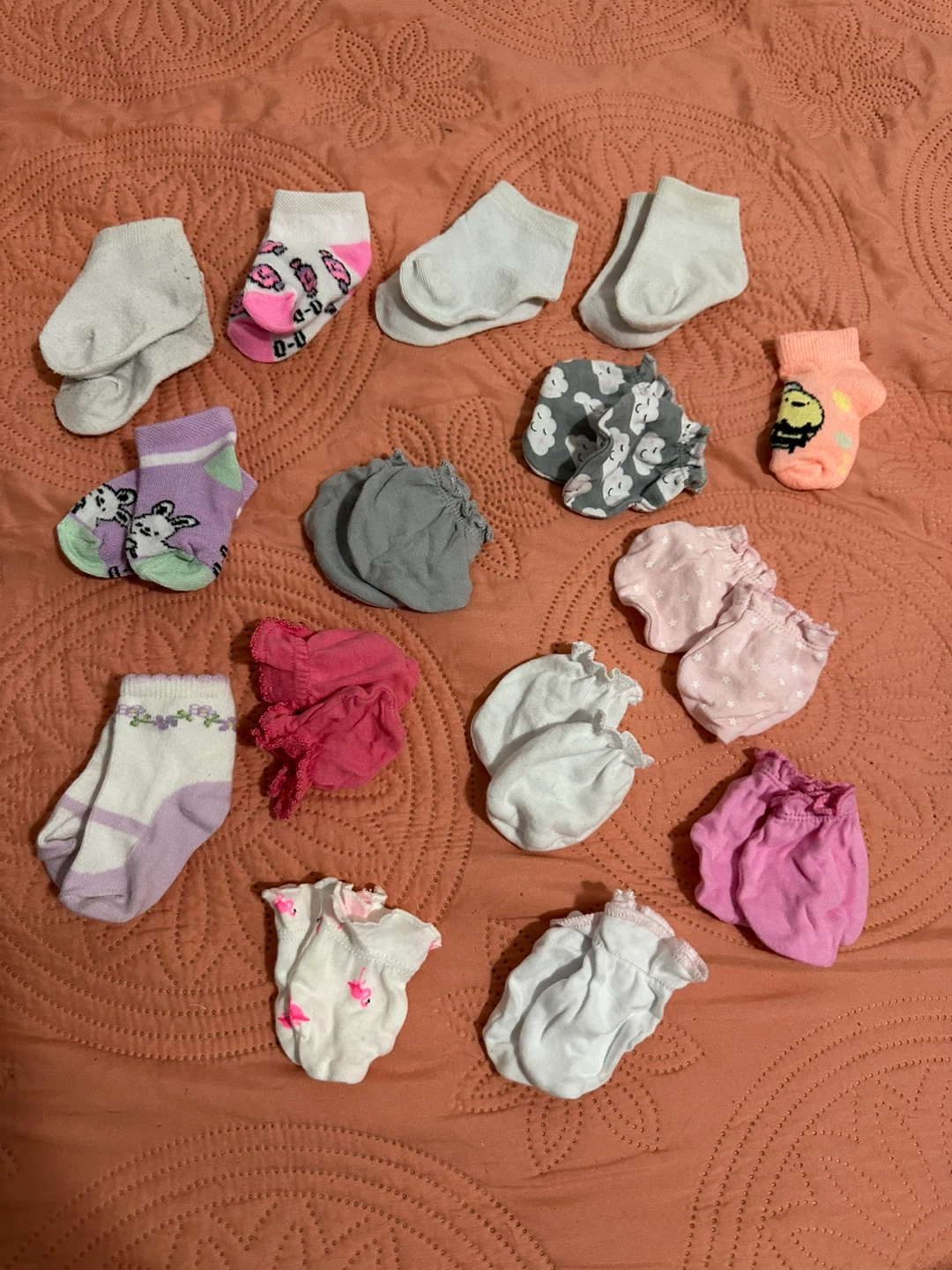 Baby Socks and Mittens Lot