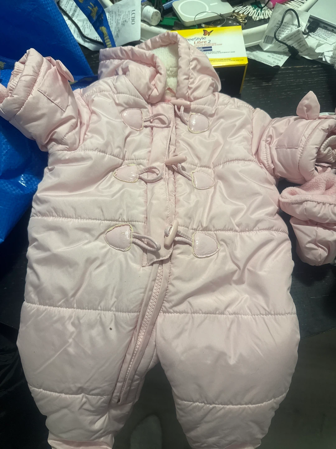 Pink Baby Bunting Snowsuit