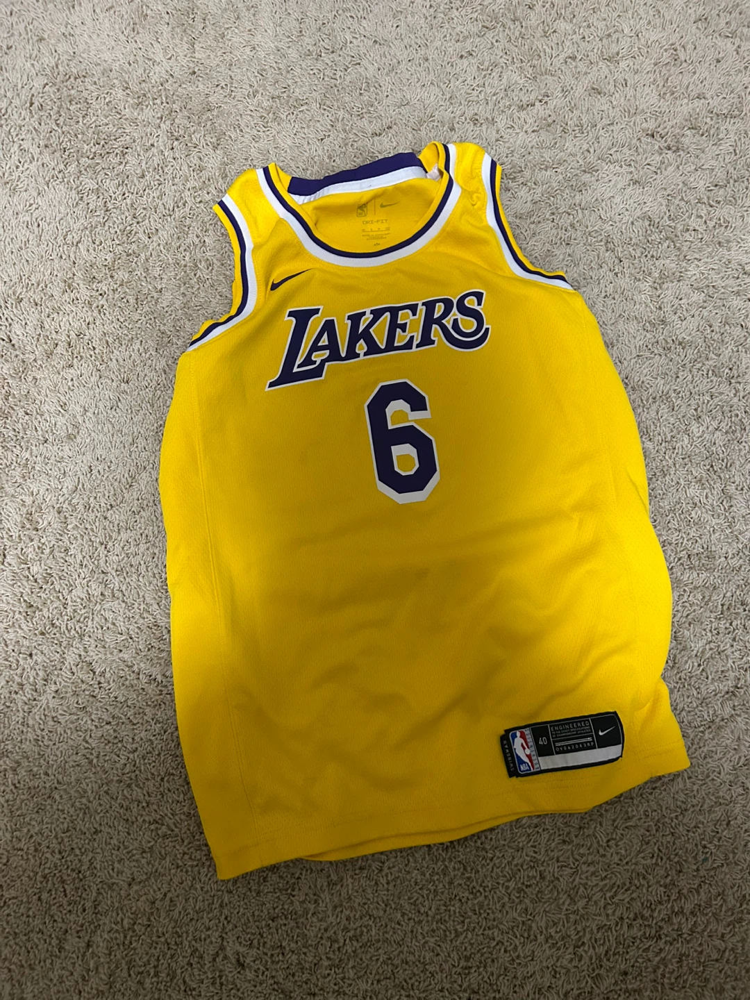 Nike Los Angeles Lakers LeBron James #6 NBA Jersey