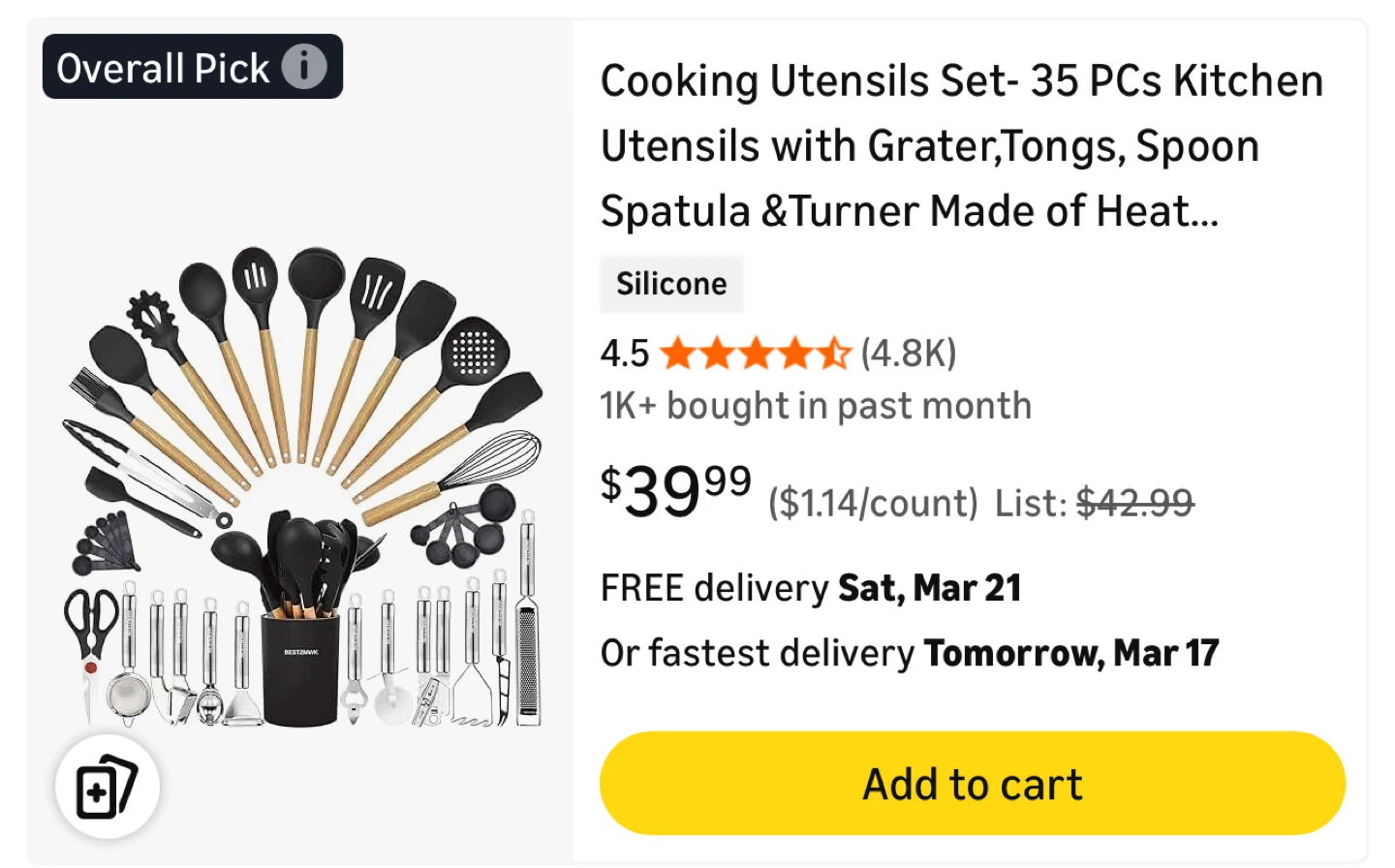 BESTZMWK 35-Piece Kitchen Utensil Set - photo 5