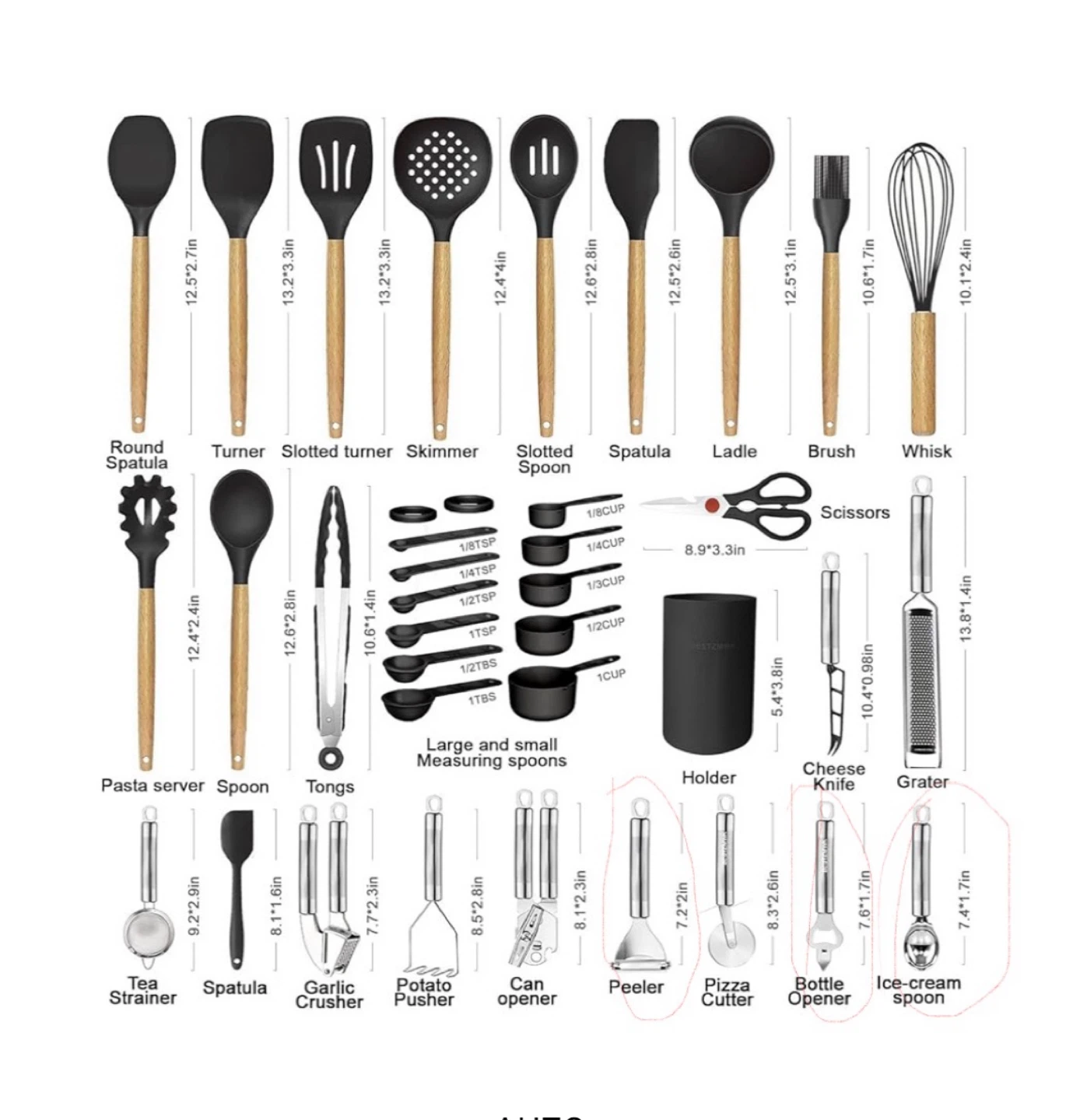 BESTZMWK 35-Piece Kitchen Utensil Set - photo 2