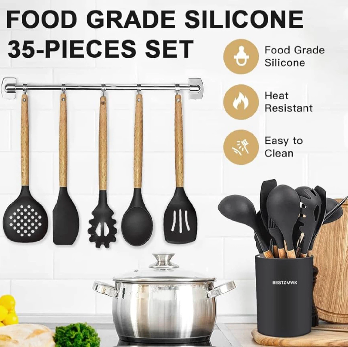 BESTZMWK 35-Piece Kitchen Utensil Set - photo 3