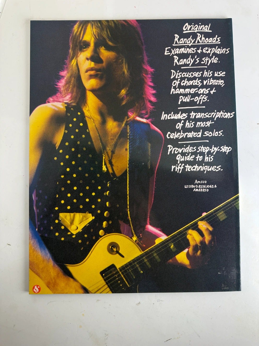 Original Randy Rhoads Guitar Technique Book by Wolf Marshall - photo 2