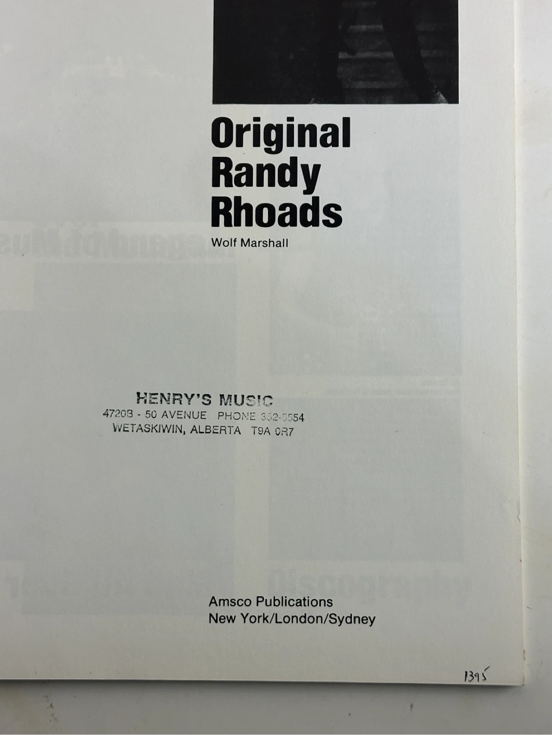 Original Randy Rhoads Guitar Technique Book by Wolf Marshall - photo 5