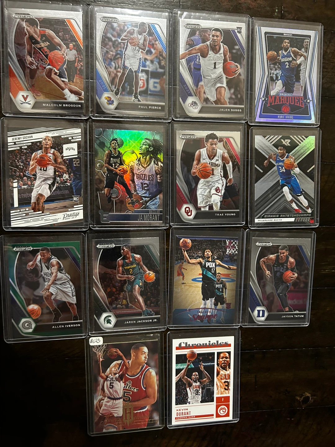15 NBA Basketball Trading Cards