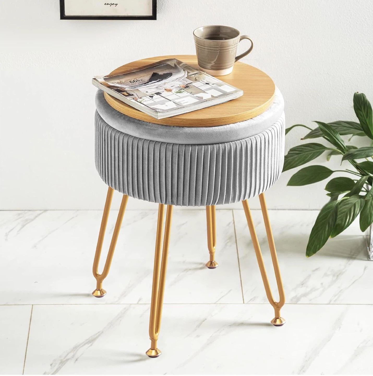 Storage Ottoman Stool - photo 3