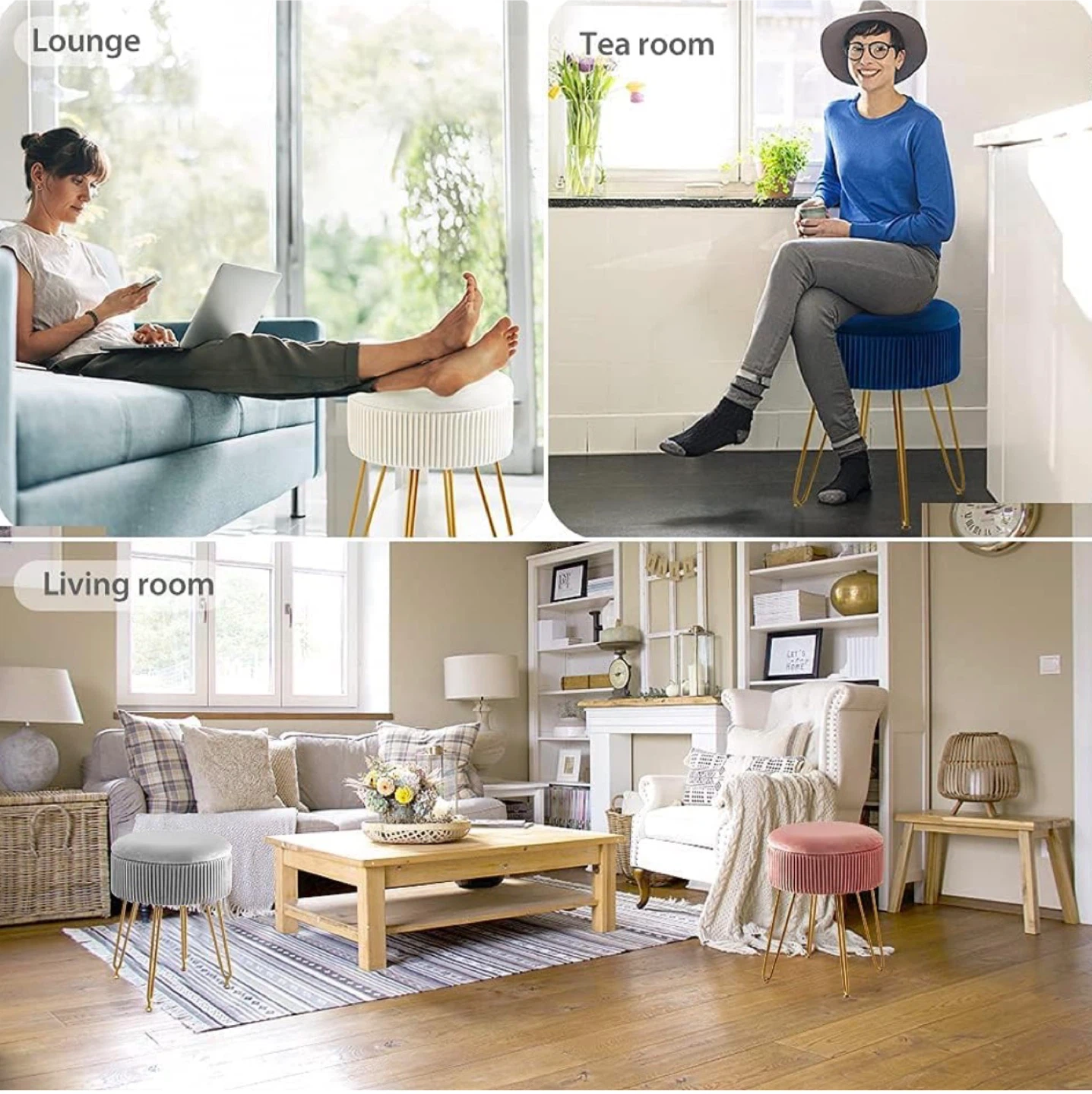 Storage Ottoman Stool - photo 2