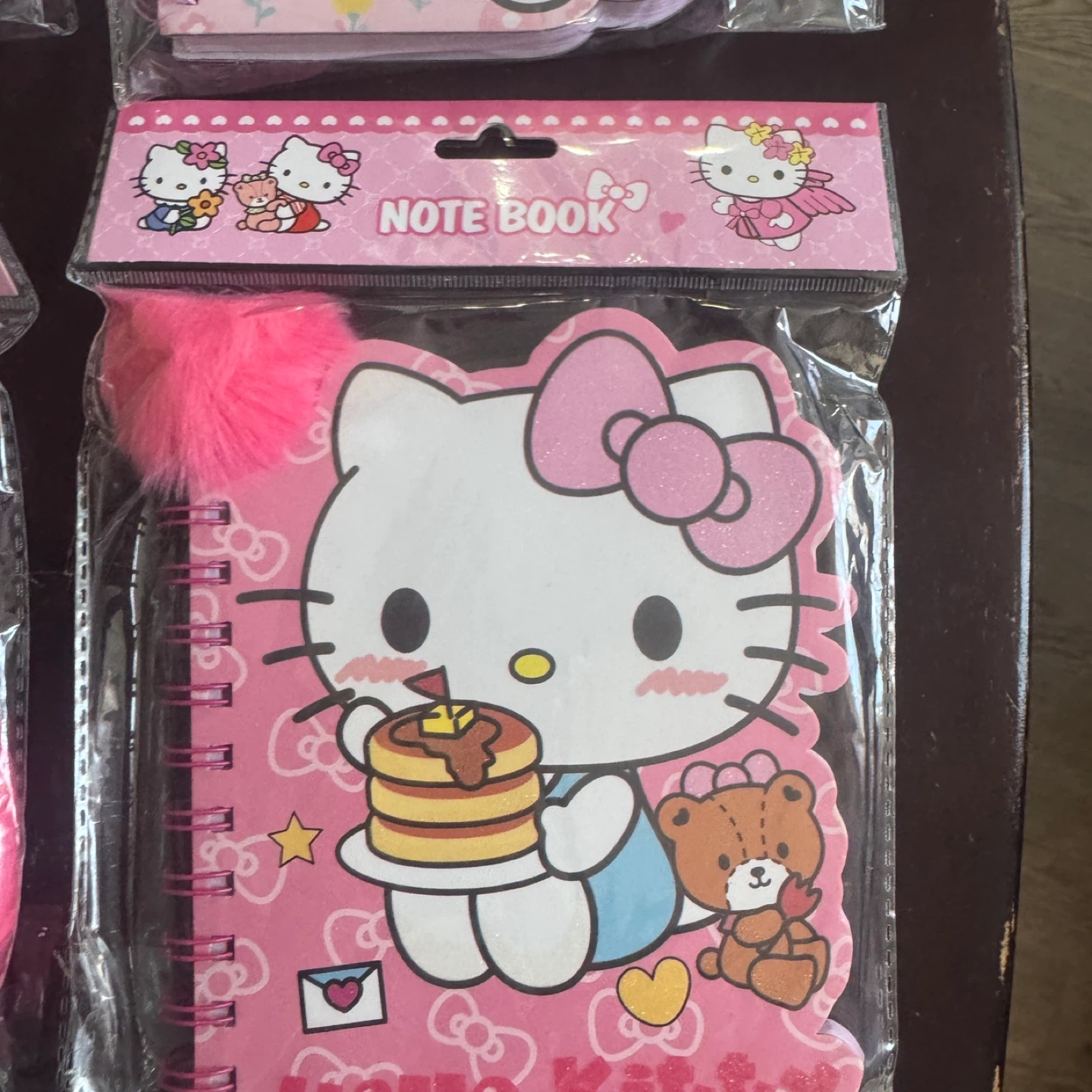 Hello Kitty Spiral Notebook with Pink Pom Pom Charm - photo 4