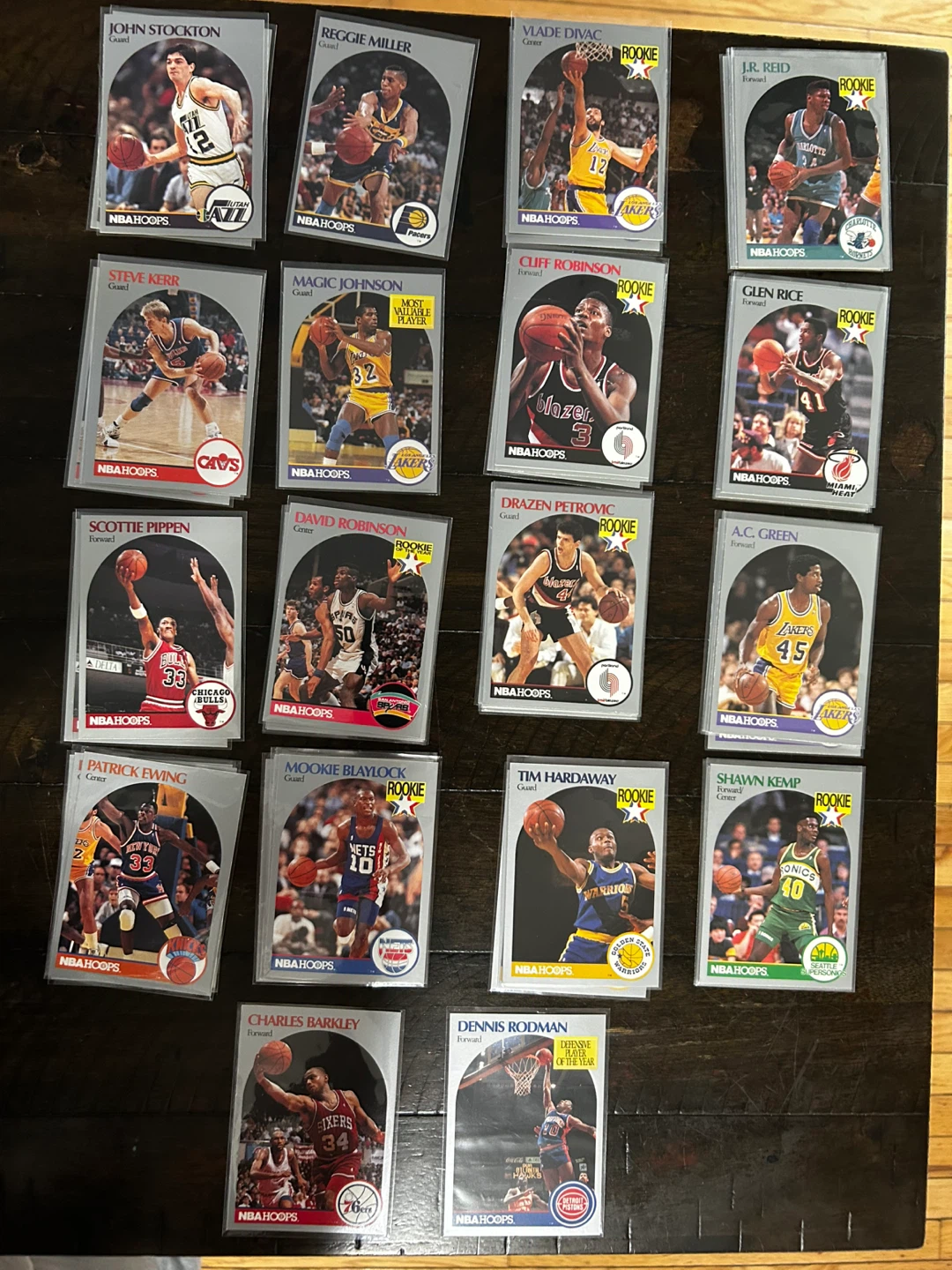 NBA Hoops Basketball Trading Cards Collection
