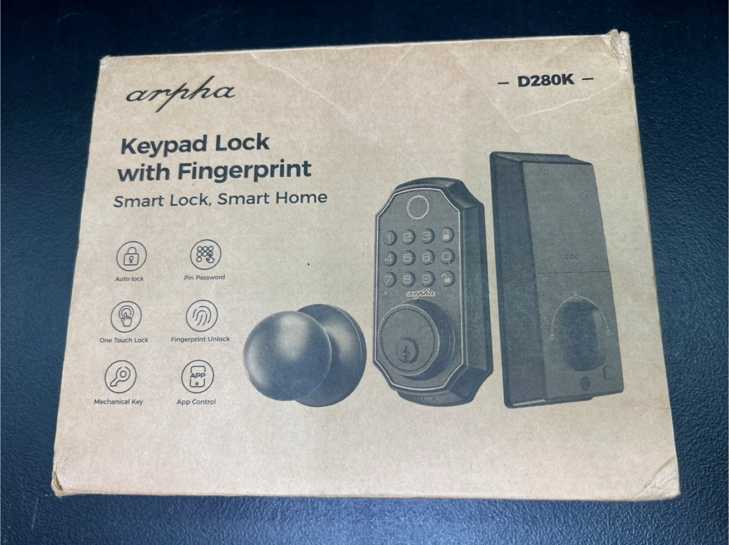 Arpha D280K Keypad Lock with Fingerprint Smart Lock - photo 2