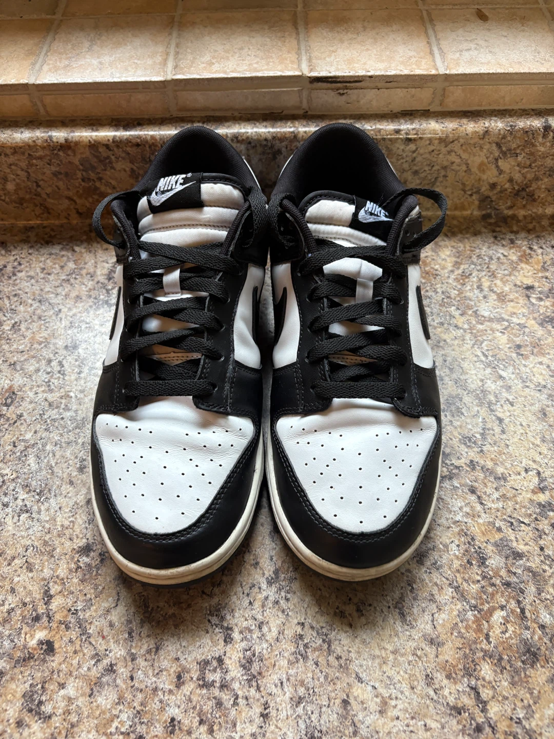 Nike Dunk Low Black White Sneakers - photo 4